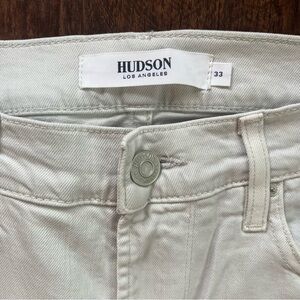 Hudson AXL Men’s Jeans in Soft Gray Slim Fit Sz 33